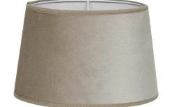Roma Oval Lampskärm Sammet 20cm Sand