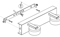 Romendo Vägglampa 30cm LED 3000K 2x7,2W Krom IP44