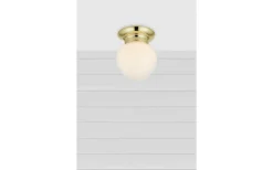Ronda Plafond 19cm Vit/Mässing IP44