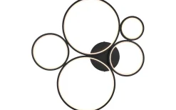 Rondo Plafond LED 5-delad mattsvart