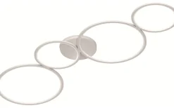 Rondo Plafond LED 4-delad mattvit