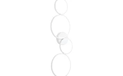 Rondo Plafond LED 4-delad mattvit