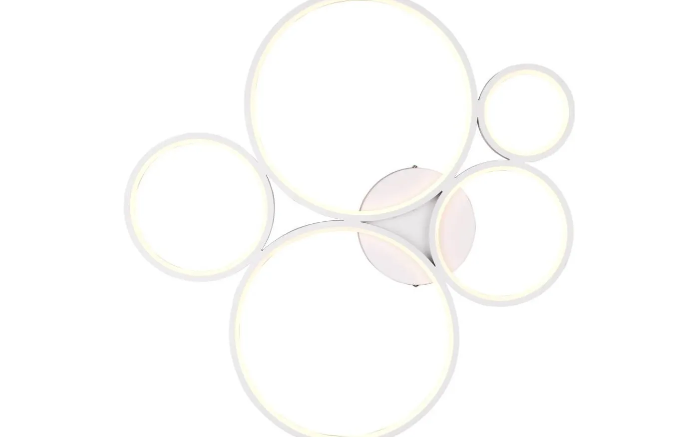 Rondo Plafond LED 5-delad mattvit
