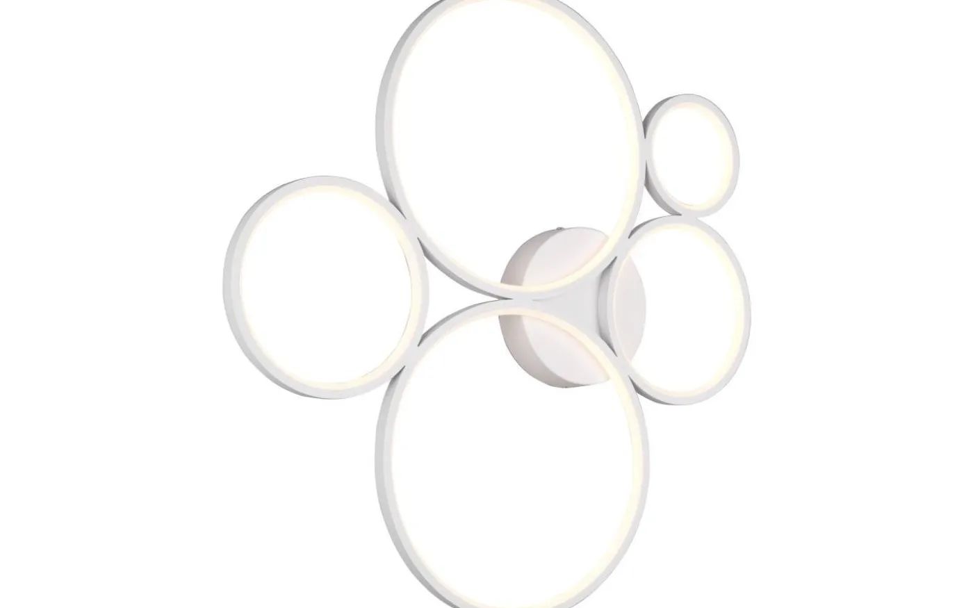 Rondo Plafond LED 5-delad mattvit