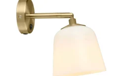 Room 49 Vägglampa Opal/Antikmässing