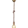 Rope Fönsterlampa 12cm E27 antikmässing
