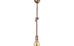 Rope Fönsterlampa 12cm E27 antikmässing