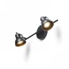 Rosita II Vägglampa 47cm 2L Svart