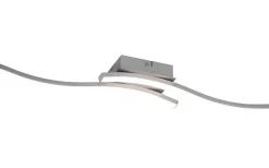 Route Plafond LED 2-delad borstad stål 4000K