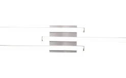 Route Plafond LED 3-delad borstad stål 4000K