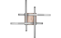 Route Plafond LED 4-delad träimitation/mattsvart