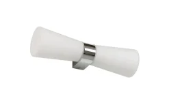 Roxen Vägglampa Krom/Opal IP44