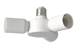 Rueda Pendeladapter E27 1 till 3 Vit