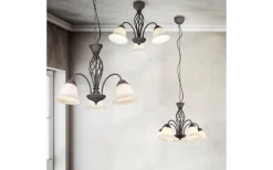 Rustica Takkrona 55cm 3-delad E27 rustik