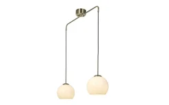 Salle Taklampa 82cm Antik/Opal