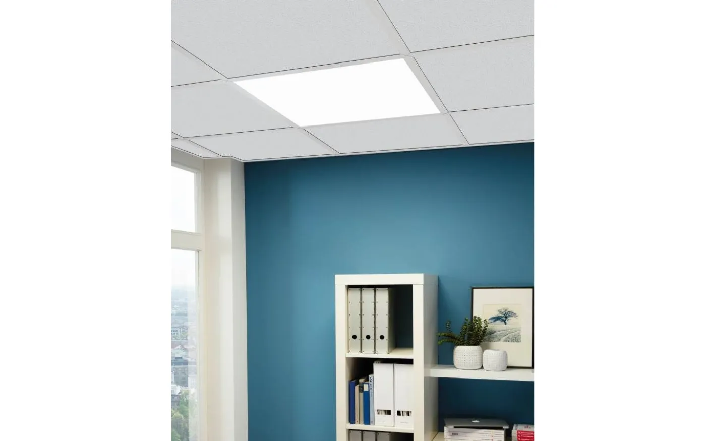 Salobrena LED-Panel 30x30cm utv/inf LED 4000K 14W Vit