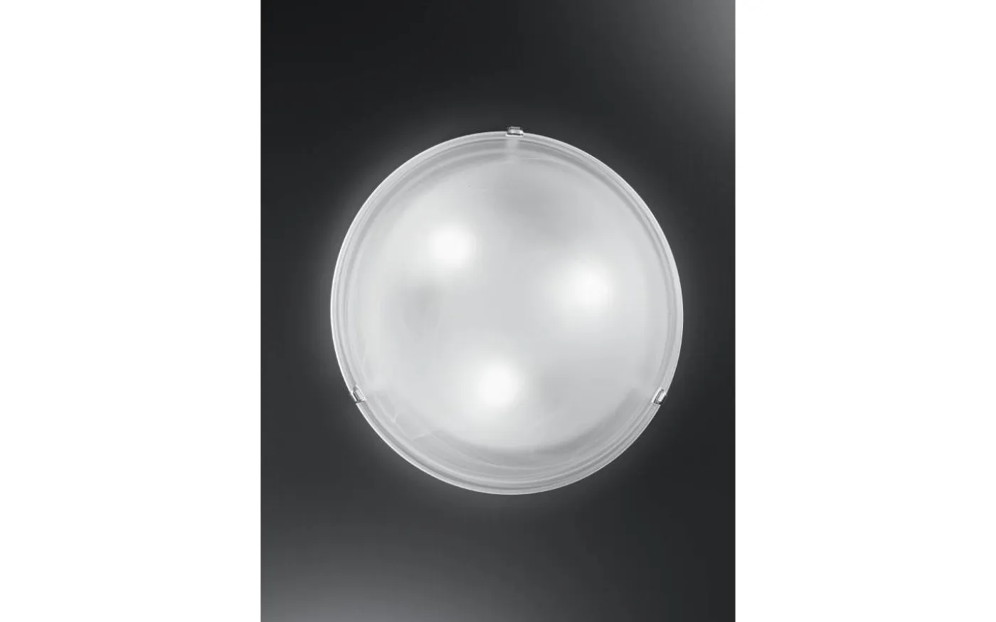 Salome Plafond 30cm Vit/Krom
