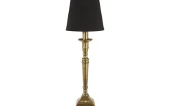 Salong Lampfot Metall 42cm Antikmässing