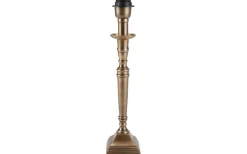Salong Lampfot Metall 33cm Antikmässing