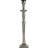 Salong Lampfot Metall 33cm Antiksilver