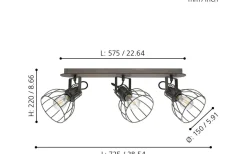 Sambatello Takspotlight 58cm Brun