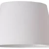 Sammet Lampskärm Oval 20,5cm Vit
