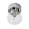 Sandhamn Plafond Ø7cm Krom/Klar IP44