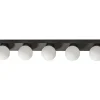 Sandhamn Vägglampa 60cm Svart/Opal IP44