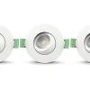 Sanna 230V Spotlight 3000/4000K 6W 3-pack Vit IP65