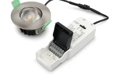 Sanna 230V Spotlight 3000/4000K 6W 3-pack Borstad Stål IP65