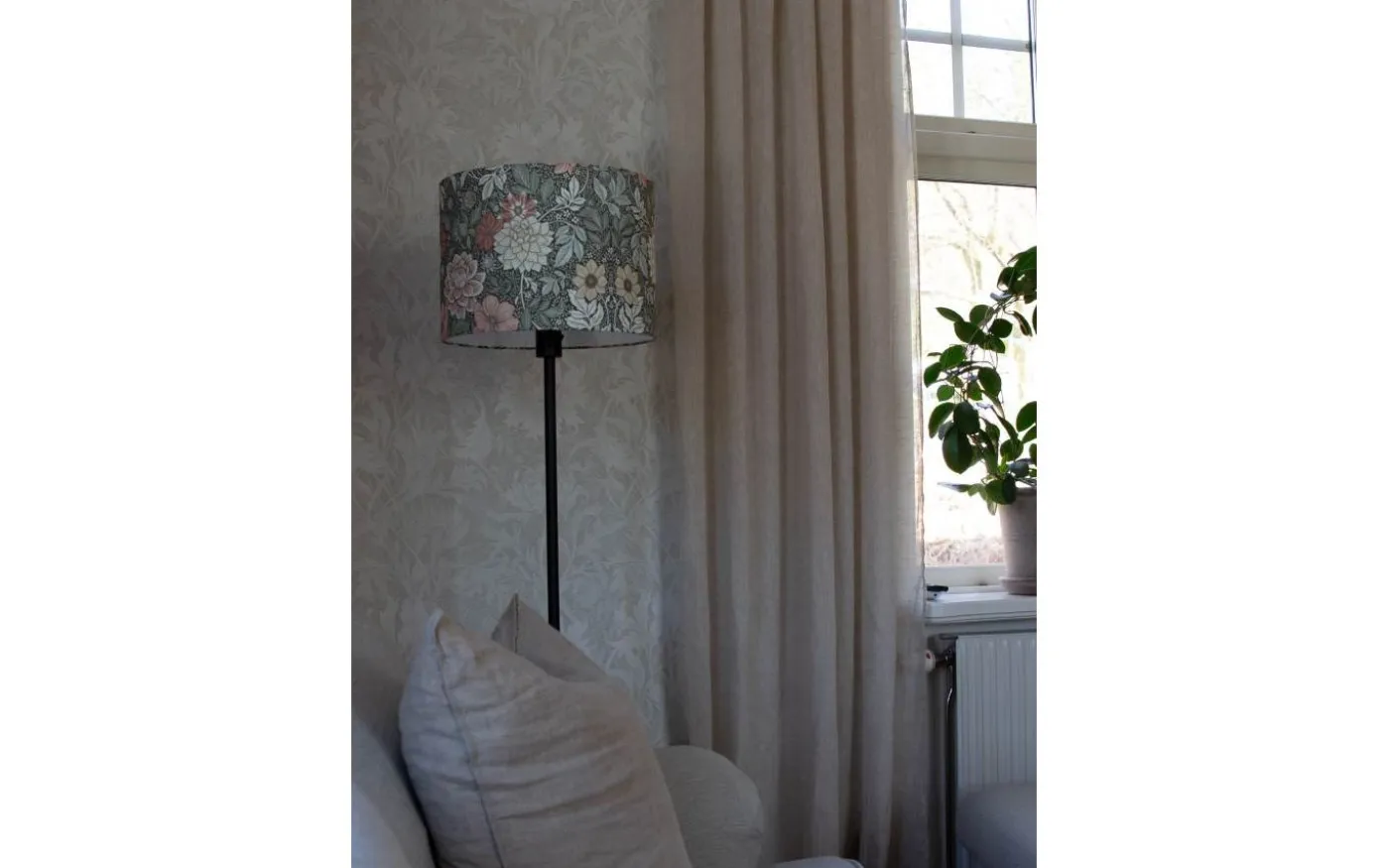 Sara Lampskärm Cylinder Ø35cm Dahlia Grön