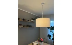 Sara Taklampa 55cm Linne Vit