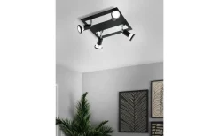 Sarria Takspotlight 26cm GU10 LED 3000K 4x4,5W Svart