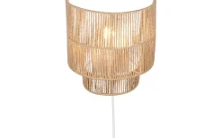 Satna Vägglampa E27 brun/pappersgarn