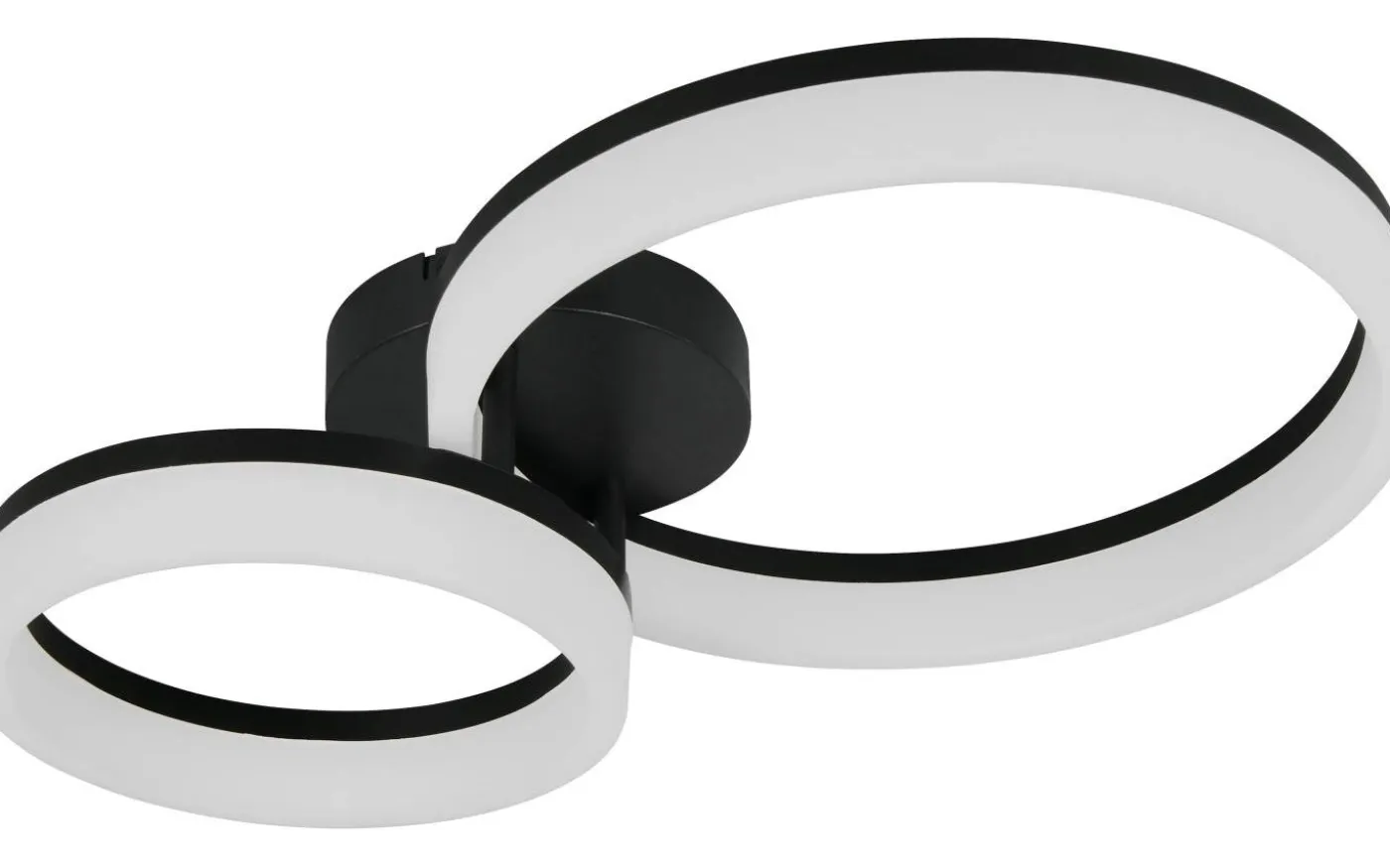 Scope Plafond LED 2-delad mattsvart