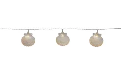 Seashell Batteridriven Ljusslinga Timer 1,35m