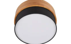 Seasons Plafond 30cm E14 svart/trä