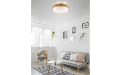 Seasons Plafond 50cm E27 vit/trä