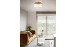 Seasons Plafond 50cm E27 vit/trä