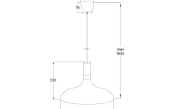 Sense Taklampa 34cm Vit