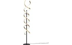Sequence Golvlampa LED matt mässing/matt svart