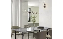 Sequence Vägglampa LED borstad aluminium/mattsvart