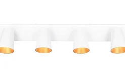 Sharp Spotlight 4-delad GU10 matt vit/guld