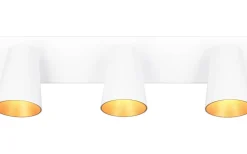 Sharp Spotlight 3-delad GU10 matt vit/guld