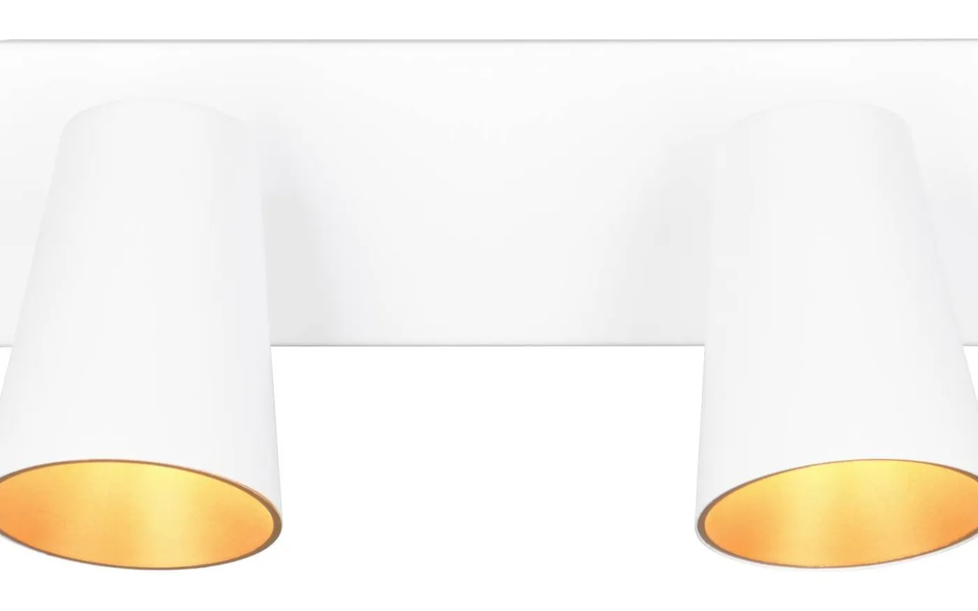 Sharp Spotlight 2-delad GU10 matt vit/guld