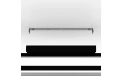 Siberia Plafond 78cm LED 3000-6500K 34W med Fjärrkontroll Svart