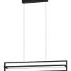 Siberia Taklampa 78cm LED 3000-6500K 34W inkl. fjärrkontroll Svart