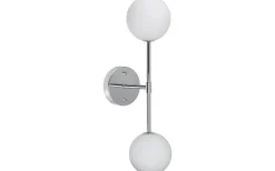Sigma Vägglampa 49cm Krom/Opal