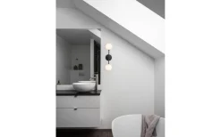 Sigma Vägglampa 49cm Svart/Opal