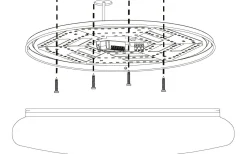 Sileras Plafond 45cm LED 2700-6500K 22,5W med Fjärrkontroll Vit